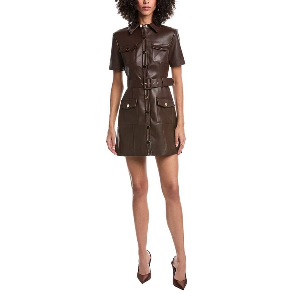 Toccin Lydia Faux Leather Dress